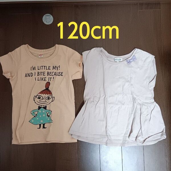 ユニクロ 半袖Tシャツ ミイ ノースリーブ ブラウス シューラルー 120cm