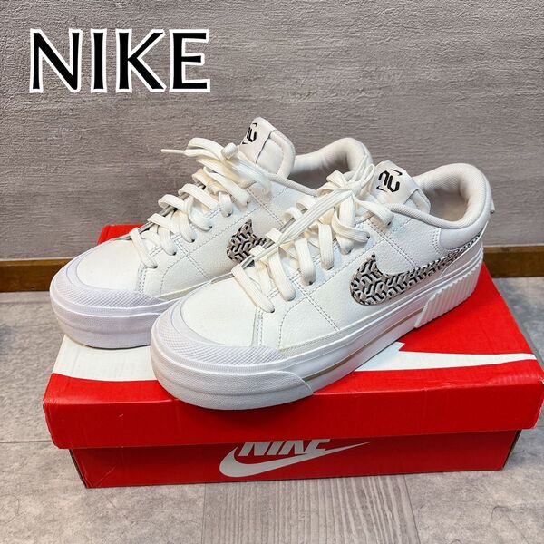 ウィメンズ ナイキ コートレガシー リフト 白 スニーカー ホワイト NIKE