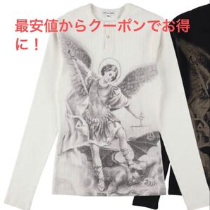 V.HENRY NECK L/S valled VALLAD V.HENRY NECK L/S ホワイト iO 着用 サーマル
