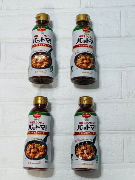 キッコーマン デルモンテ パットマ!トマトおかずソース 300ml×4本