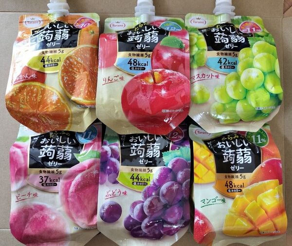 ◆ たらみ おいしい蒟蒻ゼリー6個セット ◆値引き交渉不可●即日発送OK