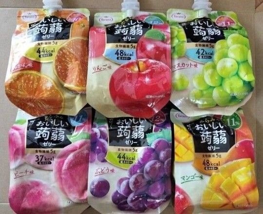 ◆ たらみ おいしい蒟蒻ゼリー6個セット ◆値引き交渉不可●即日発送OK