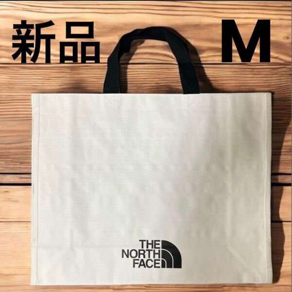 THE NORTH FACE ノースフェイス エコバッグ ホワイト 日本未発売 M トートバッグ ショッパー ③