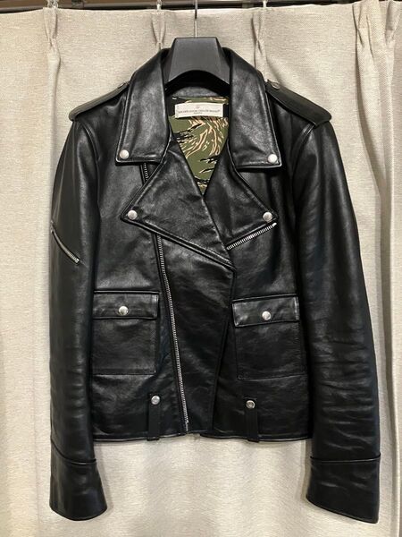 golden goose ゴールデングース サイズS ダブル ライダース カーフレザー レザージャケット