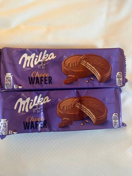 milka CHOCOWAFER 2点ミルカチョコレートワッフル ミルカ リンツ リンドール ドイツ