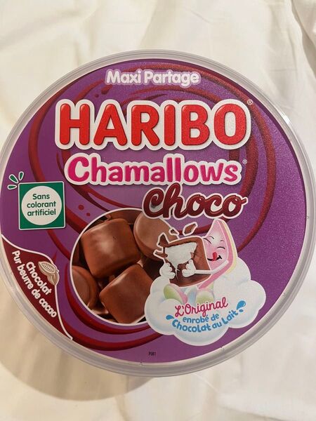 ハリボーHARIBO チョコマシュマロ バケツ 大容量 ハリボーチョコマシュマロ
