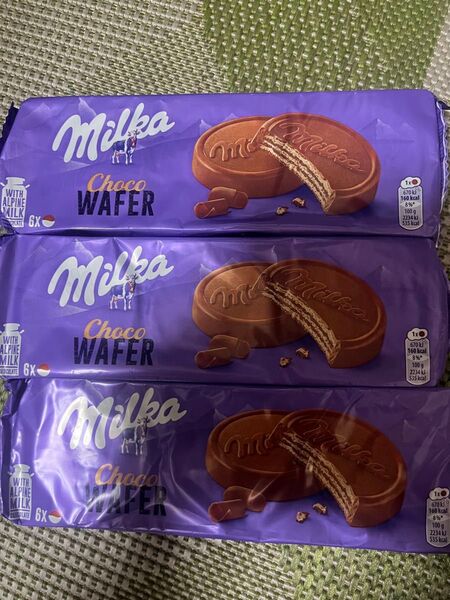milka CHOCOWAFER ミルカチョコレートワッフル限定3点リンツ ハリボーチョコマシュマロ ミルカkinder