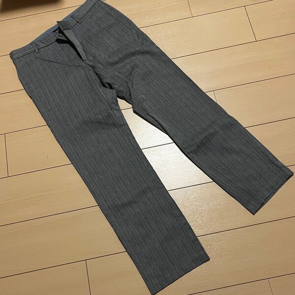 値下げ GAP ギャップ チノパン スラックス ストライプ グレー 普段使い ビジネス ゴルフ