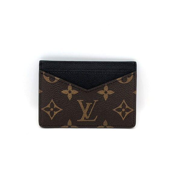 新品! ルイヴィトン LOUIS VUITTON カードケース ネオポルトカルト モノグラム・マカサー