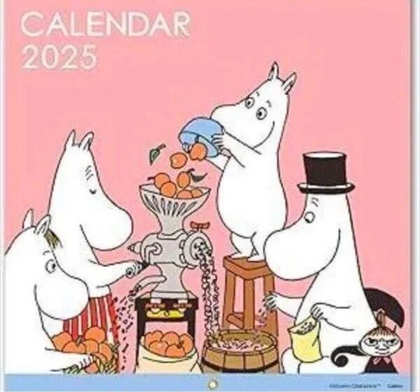 ムーミン スクエア カレンダー 壁掛け 2025年