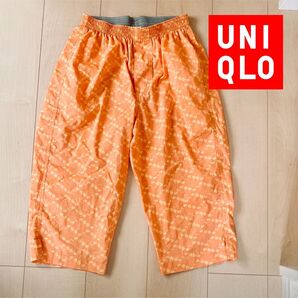 UNIQLO×Disney コラボ ステテコ 前開き ミッキーマウス オレンジ メンズM イージーパンツ