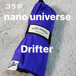 nano universeナノユニバース Drifter ドリフターコラボ エコバッグ Made in USA 【未使用】