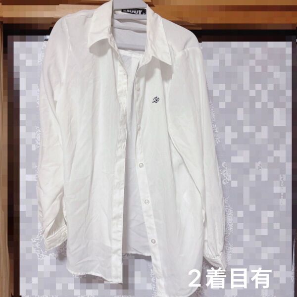 半袖 Tシャツ 長袖シャツ 長袖 ホワイト シャツ ワイシャツ