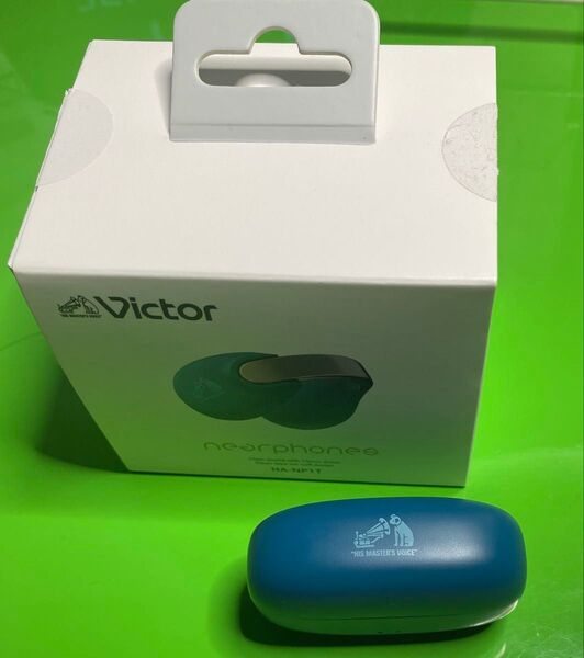 JVCケンウッドVictor HANP1T イヤカフス ティールブルー HA-NP1T-A ワイヤレスイヤホン Victor