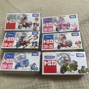 【中身新品】トミカ ディズニーモータース ミニカー 6個セット まとめ売り バイクトミカ 箱付き