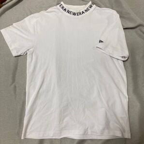 NEWERA モックネック XL 白 ニューエラ 半袖Tシャツ