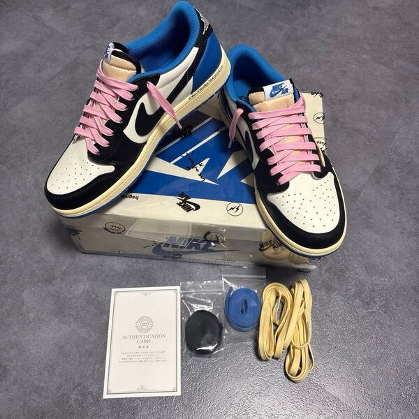 TRAVIS SCOTT × FRAGMENT × AIR JORDAN 1 LOW 27.5cm 1回のみ着用