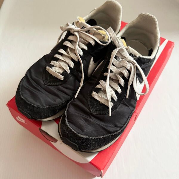 Nike ワッフルトレーナー2 ブラック スニーカー メンズ 黒 26cm