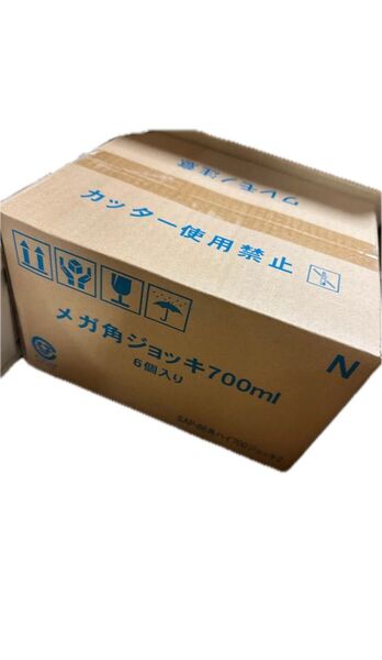 メガ角ジョッキ700ml 6個入り