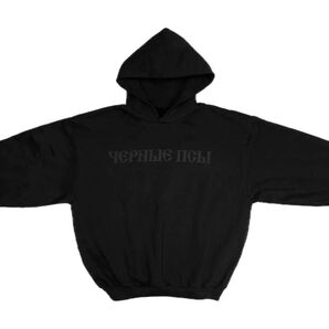 サイズ3 Yeezy Gosha Black Dogs Hoodie Black