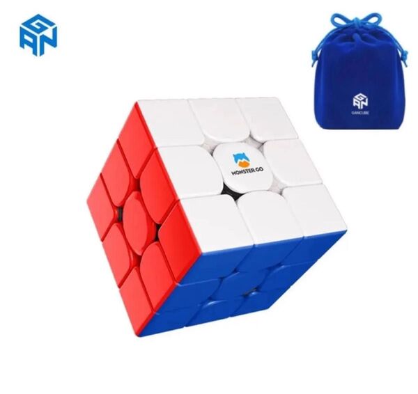 ルービックキューブGAN MG3 V2 Mスピードキューブ立体パズル磁石搭載 ステッカーレス 競技用 知育玩具 子供向け