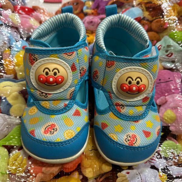 アンパンマン サマーシューズ スニーカー サマーサンダル サンダル ブルー キッズ 子供用靴 靴 フルーツ 水遊び 夏