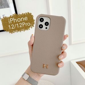『値下げ中★』iPhone12/12Pro iPhoneケース ベージュ 韓国