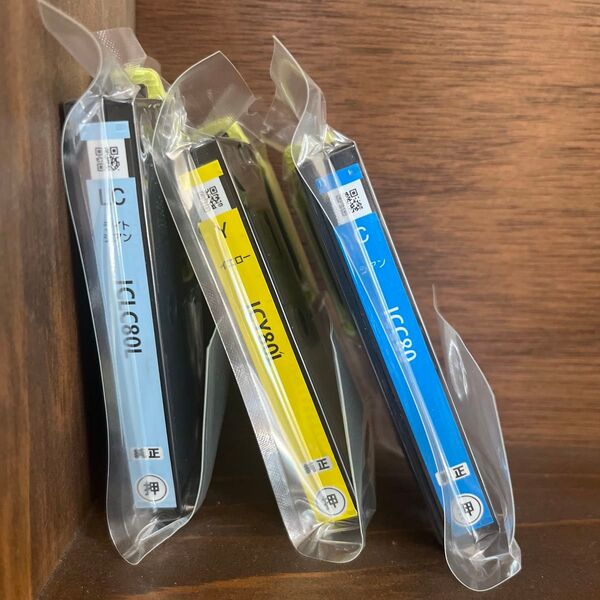EPSON 純正インクカートリッジ 3個セット ICLC80L ICC80 ICY80L