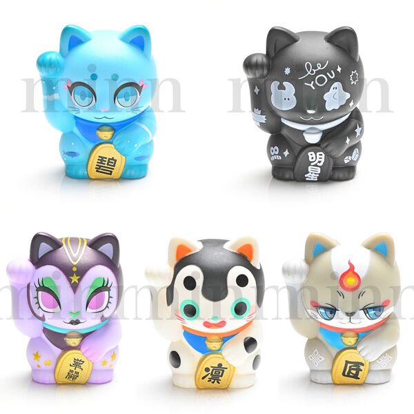 【未開封・コンプリート】VAG ガチャポス 萬福猫 其の四 カプセルトイ ガチャ フィギュア ソフビ