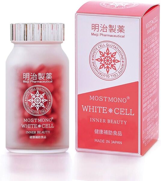 明治製薬 ホワイトセル (製薬会社共同開発)美容サプリ ビタミンC 酵母エキス(グルタチオン含有) 飲む点滴 日本製 (1箱)
