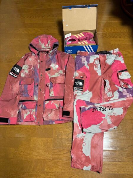 Supreme×THE NORTH FACE 20SS CARGO セットアップ ピンク ADIDAS SPEZIAL W