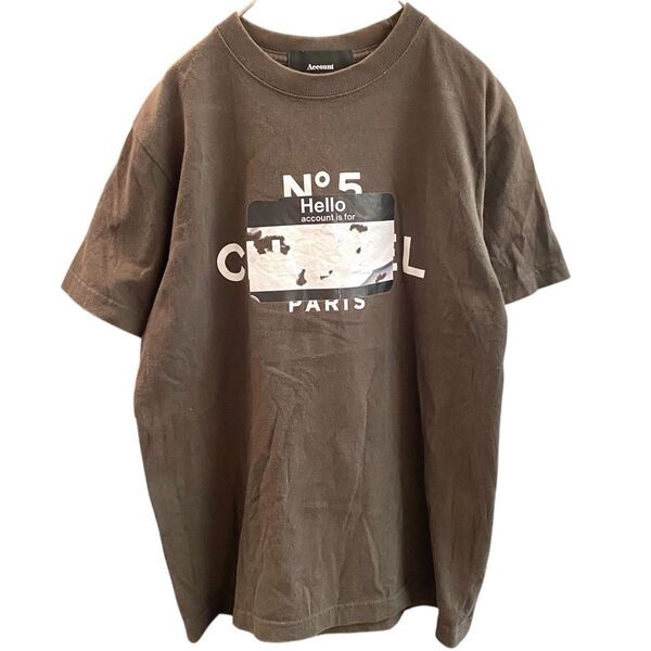 MICALLE MICALLE ACCOUNT パロディTシャツ ミカーレミカーレ CHANEL シャネル