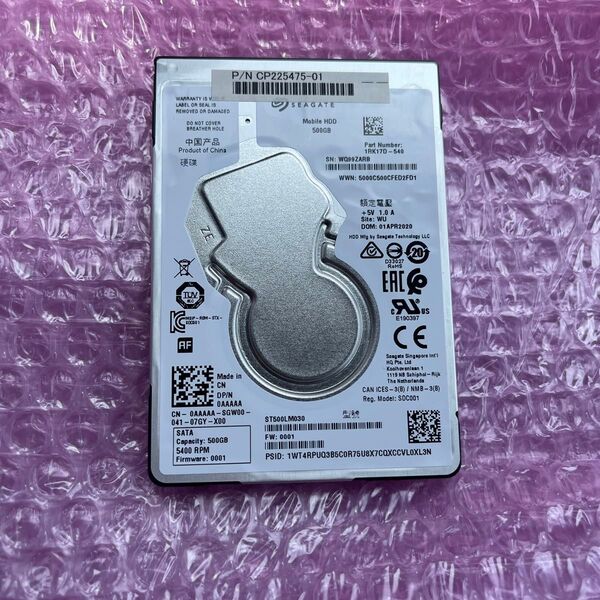 SEAGATE 2.5インチ HDD 500GB