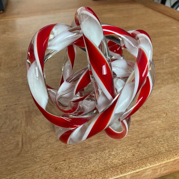 ガラスオブジェ オシャレ インテリア HAY KNOT no2 美品