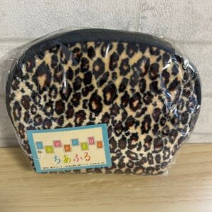 cheerful ポーチ ヒョウ柄 新品未使用 ベージュ