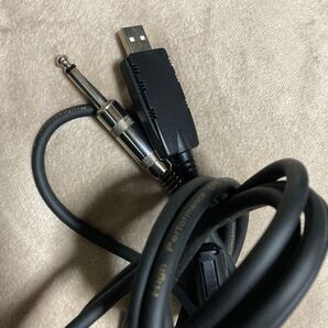 USBリンク接続ケーブル ギターベースをPCへ録音 ケーブルリードアダプター2.8M