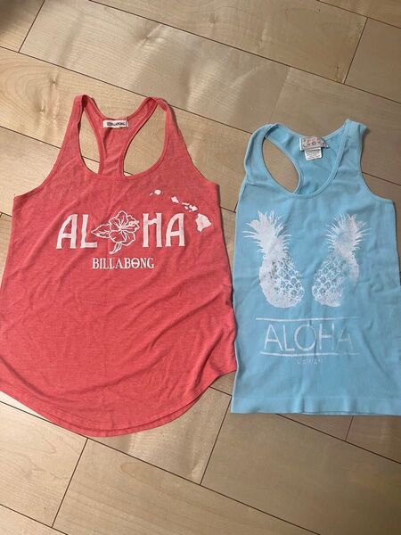 BILLABONG ALOHA タンクトップ 2点セット ノースリーブ
