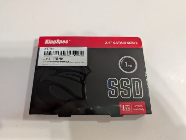 KingSpec SSD P3-1TBHK 1TB 2.5インチ SATA 新品 TLC