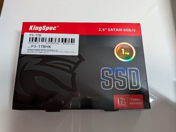 KingSpec SATA SSD 1TB 2.5インチ TLC 未使用