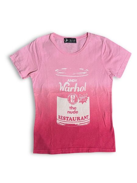Andy Warhol ×ヒステリックグラマー キャンベル缶 Tシャツ ピンク