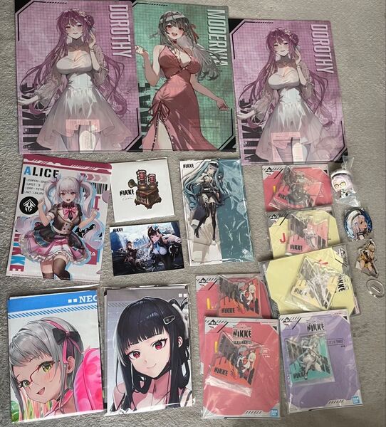 nikke グッズ まとめ売り クリアファイル アクリルスタンド マルチクロス