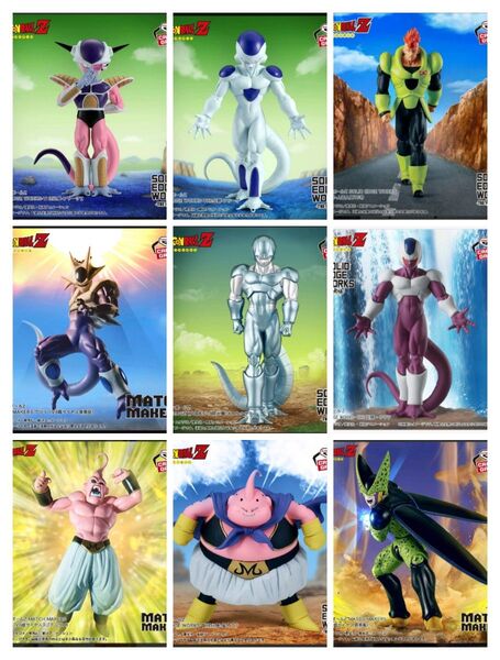 ドラゴンボール Z 魔神ブウ フリーザ クウラ セル 人造人間 9個セット 新作 まとめ売り