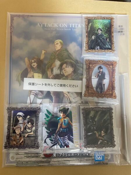 一番くじ 進撃の巨人 アクスタ C賞 E賞 F賞 リヴァイ