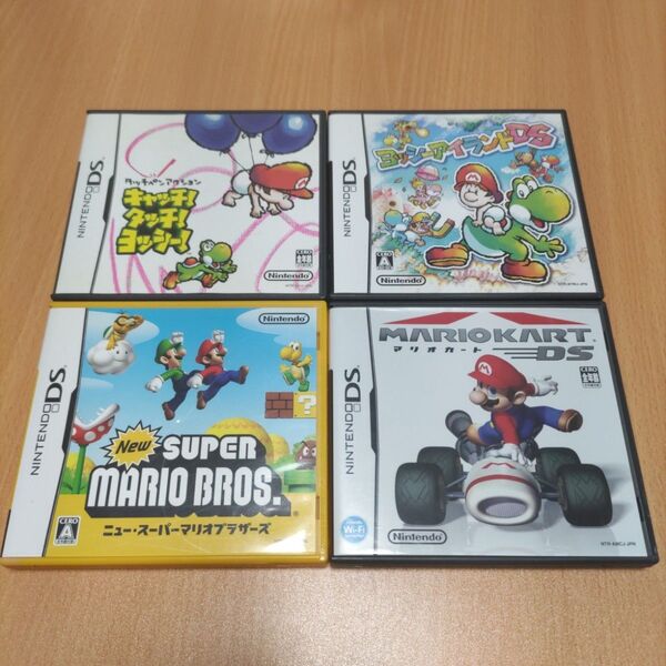 4本セット New スーパーマリオブラザーズ マリオカートDS キャッチ! タッチ! ヨッシー! ヨッシーアイランドDS DS