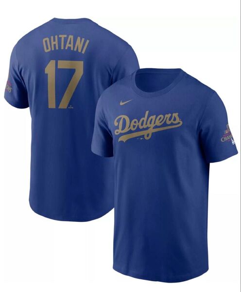 MLB ドジャース 大谷翔平 ゴールドコレクション Tシャツ Lサイズ ナイキ製正規品 2024年ワールドシリーズ優勝記念