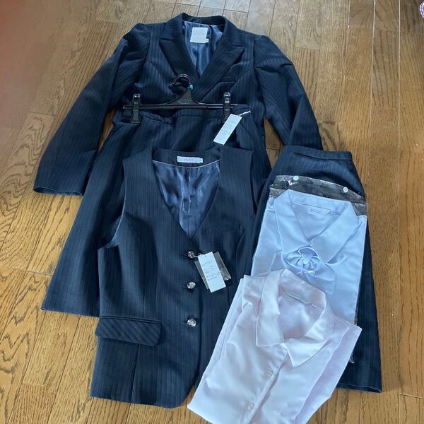 enjoy事務服ジャケットベストスカートブラウス2枚