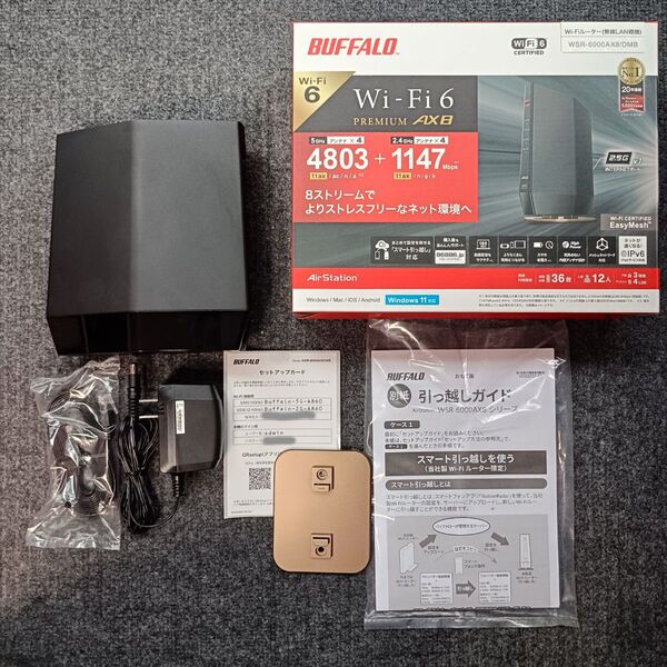 BUFFALO 無線LANルーター AirStation WSR-6000AX8/DMB