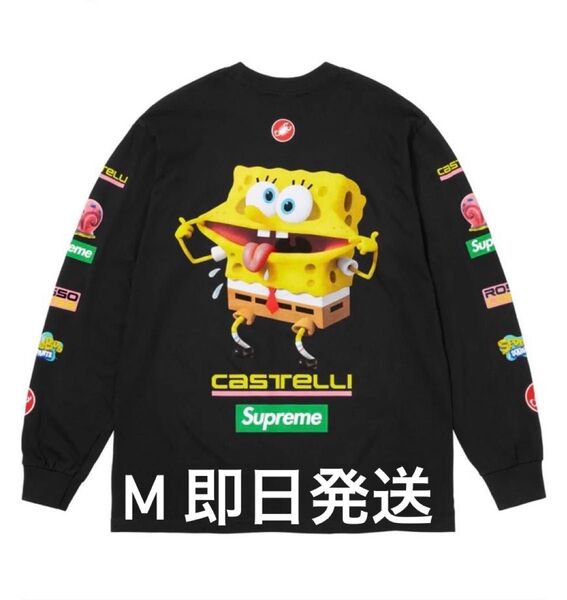 Supreme x SpongeBob Castelli Racing L/S Tee "Black"