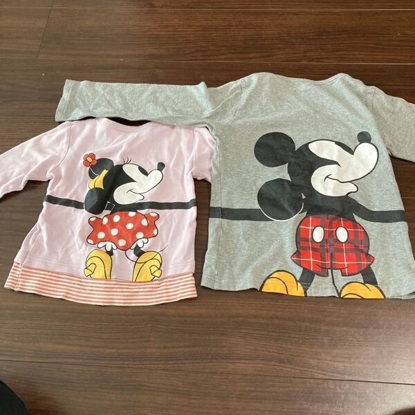 ミッキー 130 ミニー100長袖Tシャツ