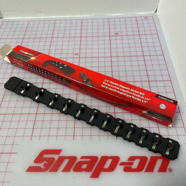 Snap-on 1/4"sqフレキシブルマグネティックソケットレール FLEXRAIL14BK